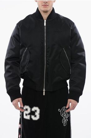 Off-white FOR EVER Padded Bomber ARROW with Decorative Zips size Xxl