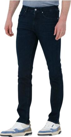 HUGO BOSS Jeans, Heren, Blauw, W36 L32, Katoen, Delaware Slim Fit Jeans