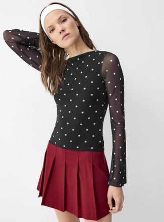 Twik Womens Open back patterned T-shirt