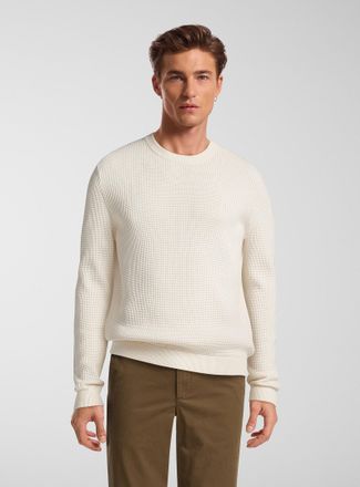 Le 31 Mens Waffle knit sweater