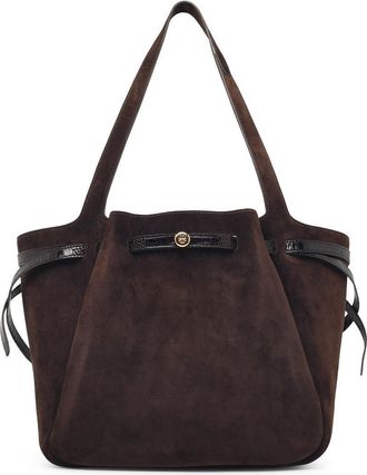 Tory Burch Tory Burch Romy Tote bruine su&egrave;de tas