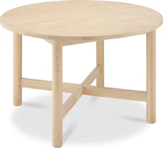 Best Choice Products 47In Round Solid Wood Dining Table, Modern Farmhouse Table For 4, Space Saving, Easy Assembly