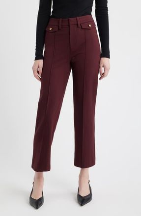 Frame Denim The Reboot Crop Pants in Cabernet at Nordstrom, Size 00