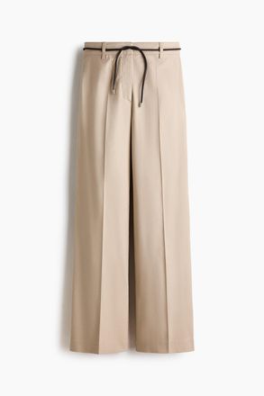 H&M Bootcut-Hose aus Leinengemisch - Beige