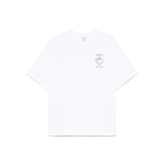 Casablanca T Shirt Bianco-Uomo