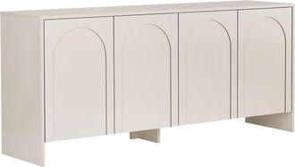 Hanah Home Aparador De Madera <> - 180 X 45 X 80 Cm - Color Crema