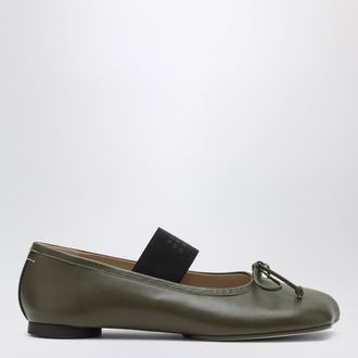 Maison Margiela Anatomic Numeric ballerinas in Beech green