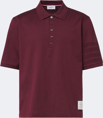 Thom Browne 4-Bar cotton polo shirt