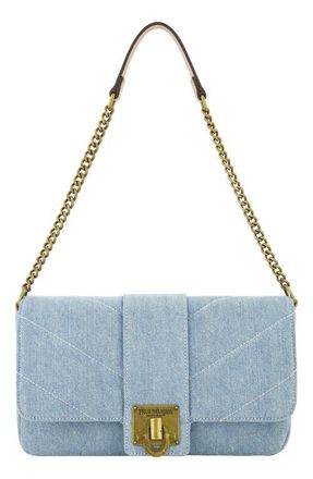 True Religion Denim Brass Hardware Flap in Light Blue at Nordstrom