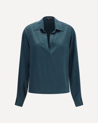 Tom Ford Deep V-neck silk Shirt Female 40