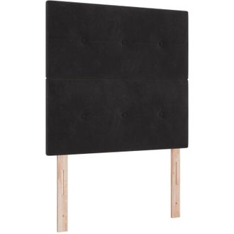 vidaXL Vidaxl - Headboard Wall-mounted with Headboard Manual Black 80 cm Velvet