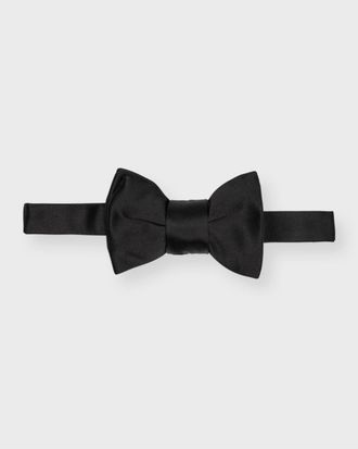 Charvet Men & apos;s Satin Pre-Tied Bow Tie