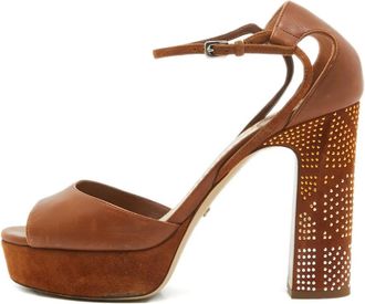 Dior Sandali con plateau 110mm - Marrone