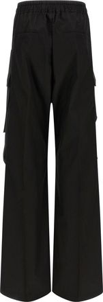 Rick Owens Womens Black Cotton Cargo Pants