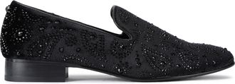 Kurt Geiger Mens Ace Loafers - Black Fabric - Size UK 6
