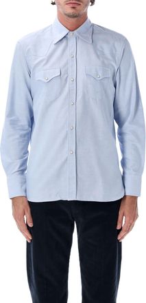 Fortela Tex Slim Fit Cotton Snap Flap Pocket Western Casual Shirt