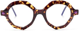 Kuboraum Occhiali Maske P18 - Marrone