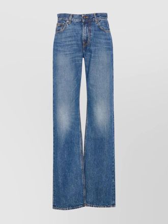 Haikure denim wide-leg trousers