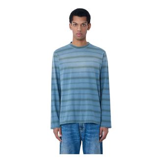 Our Legacy Long Sleeve Tops, male, Blue, Size: L Box T-Shirt