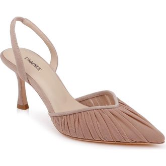 L'agence Bowery Pointed Toe Slingback Pump in Cappuccino Mesh at Nordstrom, Size 6.5