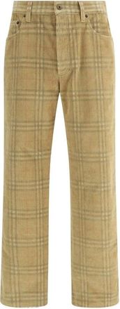 Burberry Uomo, Pantaloni, Giallo, XL, new