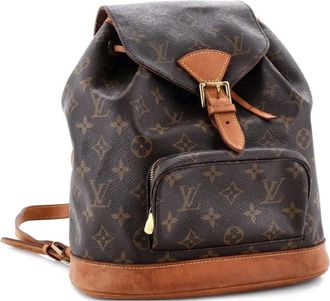Louis Vuitton Zaino Montsouris MM in tela con monogramma - Marrone