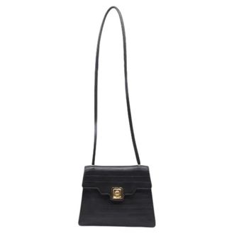 Chanel Pre-owned Quilted Trapeze Flap Shoulder Bag - Dames - Pre-owned - Zwart - Maat: ONE Size Leer