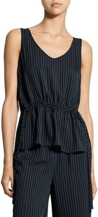 Theory Drawstring Waist Tank in Black Multi at Nordstrom, Size X-Large