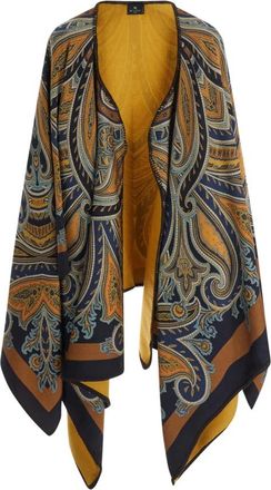 Etro Asymmetrische Cape - Dames - Jassen - Veelkleurig - Maat: ONE Size