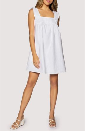 Lost + Wander Cabrera Mist Babydoll Minidress in White at Nordstrom, Size X-Small