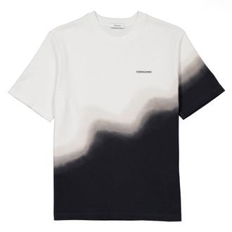 Ferragamo Gradient-Dye Cotton T-Shirt, Size X-Large