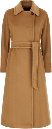 Max Mara Jassen, Dames, Bruin, S, Wol, Tenzone 002 Jas