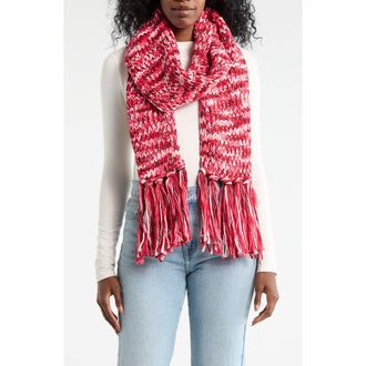 Kate Spade New York space dye marl scarf in Pink/Red at Nordstrom Rack