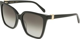 Ferragamo SF2121S 001 Womens Sunglasses Black Size 57