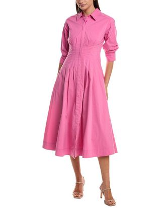 SIMKHAI Simkhai Jazz Pintuck Midi Dress