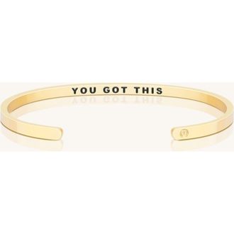 Mantra You Got This bracelet in Inside - Yellow Gold at Nordstrom