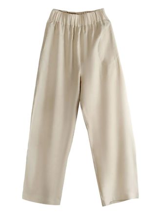 Cortana Rocco elasticated-waistband pallazo pants - Neutrals