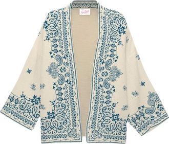 MC2 Saint Barth Milos Kimono - Dames - Kimonos - Blauw - M/L - Rayon - Overhemden