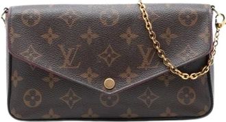 Louis Vuitton Pre-owned Cross Body Bags, female, Brown, Size: ONE SIZE Pre-owned Pochette Felicie Crossbody Bag