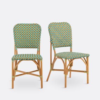 La Redoute Interieurs Set van 2 gevlochten stoelen, Musette