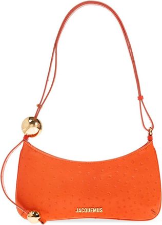 Jacquemus Le Bisou Perle Schoudertas - Dames - Schoudertassen - Oranje - ONE Size - Katoen - Tassen