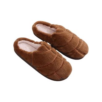 Generic Concha Slippers for Women Men Bread Slippers Wide Fit Memory Foam Happy Slipper Cute Plush Non Slip House Shoes Arch Support Plantar Fasciitis Orthope