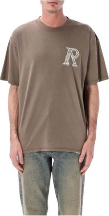 Represent Western Initial T-Shirt - Heren - T-shirts - Bruin - M - Katoen - Tops
