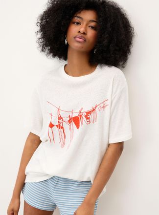 Rhythm Womens Bathing suits loose T-shirt