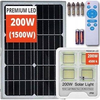 OEM Potente L&aacute;mpara Solar Led Grande Para Jard&iacute;n Calle Control Remoto Hal&oacute;geno Solar Premium