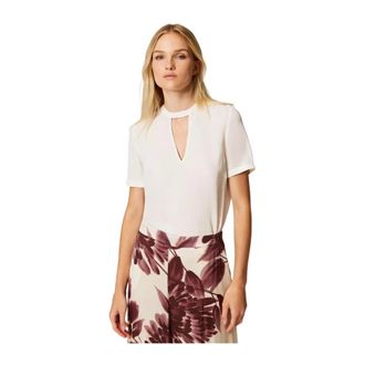 Twinset Donna, Camicette, Bianco, S, new