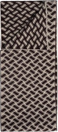 Drumohr Biscottino Sjaal - Heren - Accessoires - Bruin - Maat: ONE Size Kasjmier
