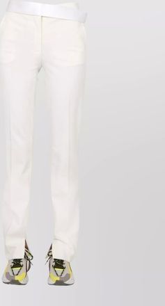 Stella McCartney straight leg pants with belt loops and side pockets