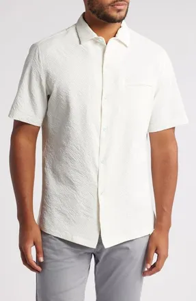 Tori Richard The Lanai Short Sleeve Button-Up Shirt in Eggshell at Nordstrom, Size X-Large