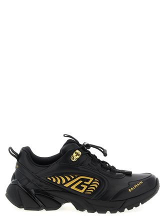 Balmain Black Nylon Athletic Mens Sneakers